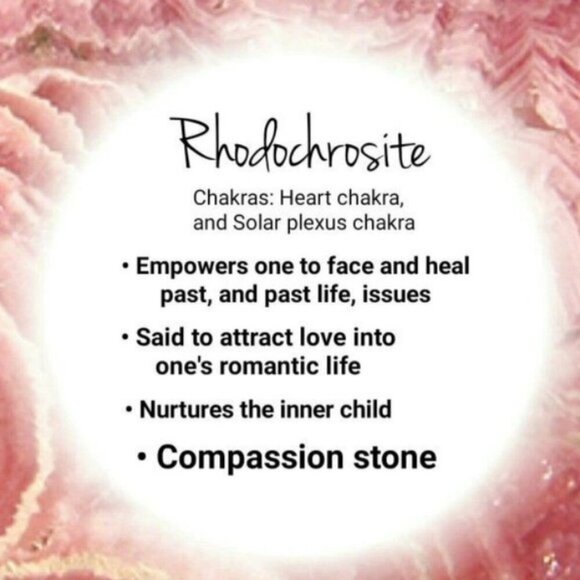 Copper Wire Wrapped Rhodochrosite Pendant! Self Love Femininity Watermelon Pink - Picture 4 of 8